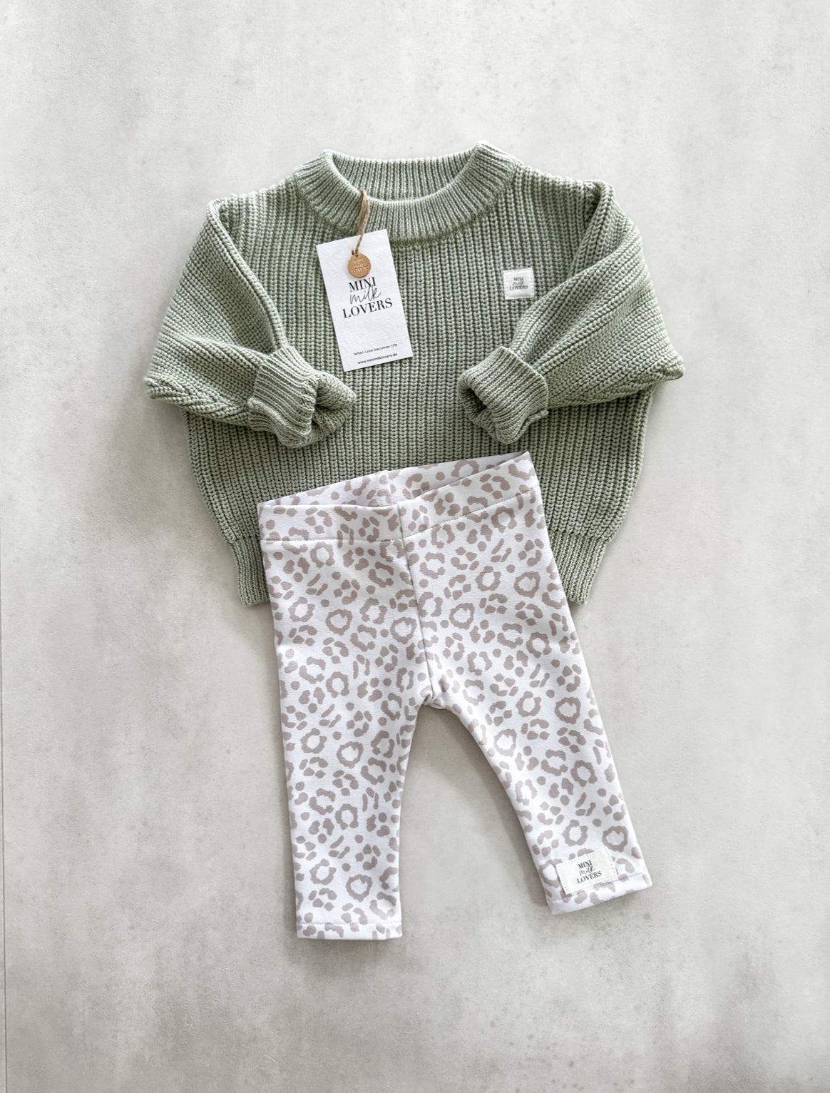 Bio Baumwoll Strickpullover Salbei