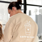 Coffee Club Sweater Beige