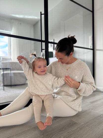 Organic cotton knit sweater for adults (Mommy &amp; Daddy)