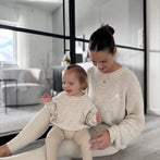 Organic cotton knit sweater for adults (Mommy &amp; Daddy)