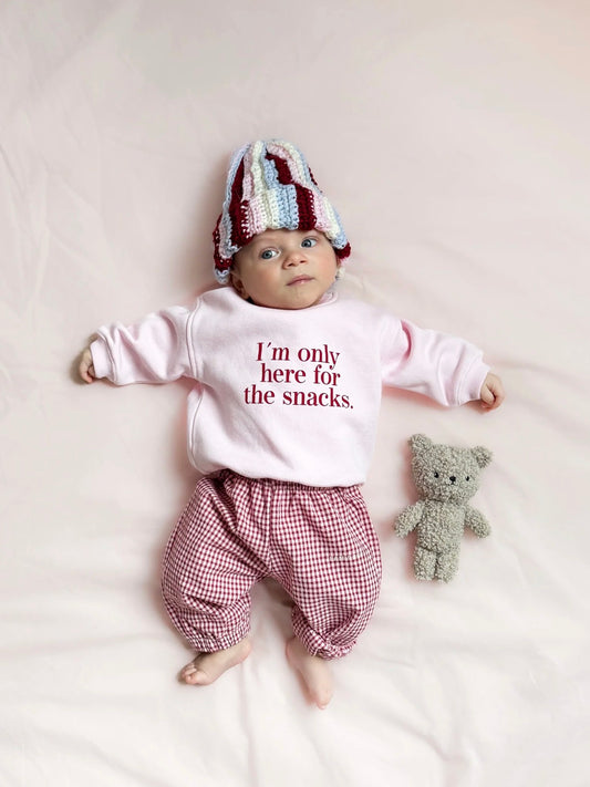 I´m only here for the snacks Sweatshirt, Pullover, Famvibes