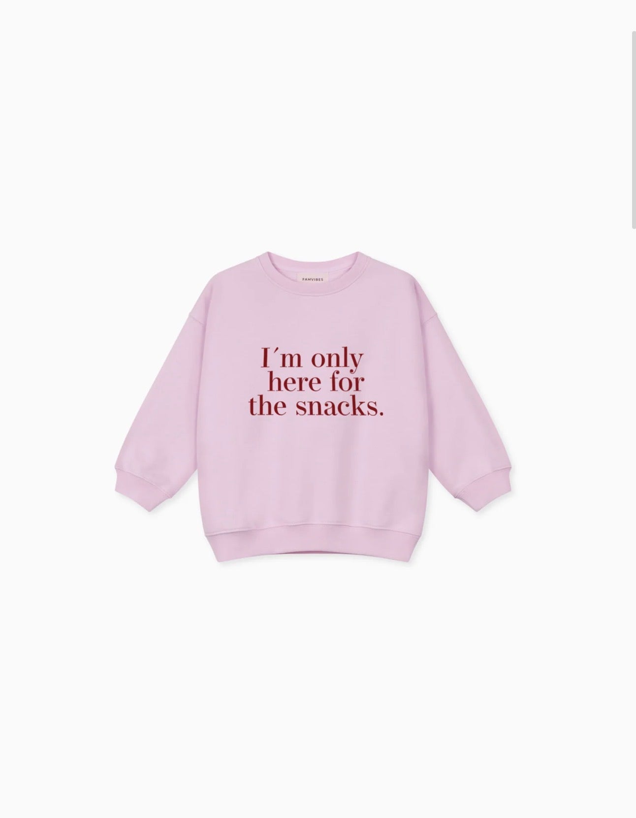 I´m only here for the snacks Sweatshirt, Pullover, Famvibes
