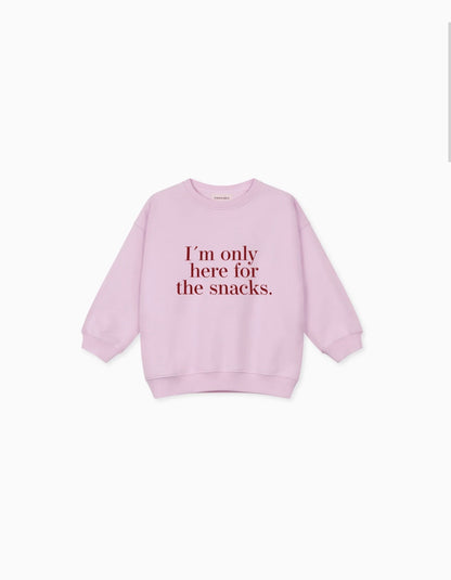 I´m only here for the snacks Sweatshirt, Pullover, Famvibes