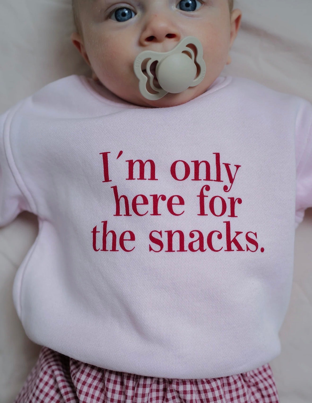 I´m only here for the snacks Sweatshirt, Pullover, Famvibes