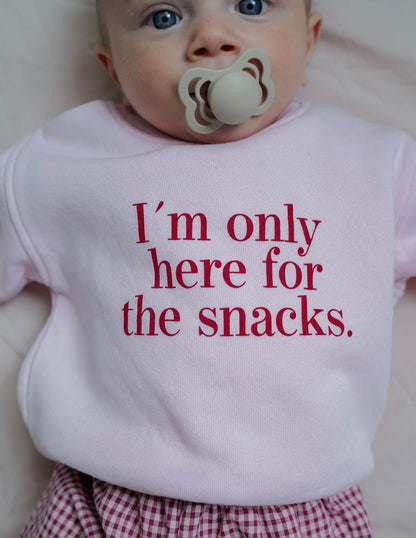 I´m only here for the snacks Sweatshirt, Pullover, Famvibes