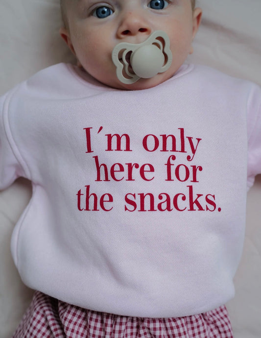 I´m only here for the snacks Sweatshirt, Pullover, Famvibes