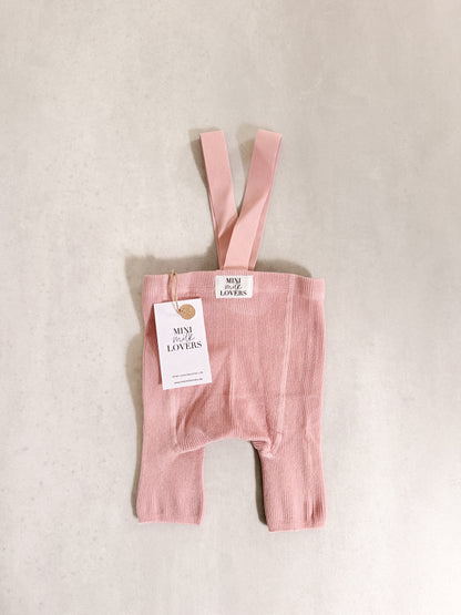 Kurze Strumpfhose mit Hosenträgern aus Bio Baumwolle