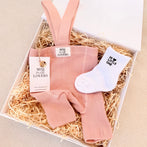 Geschenkbox Bio Strumpfhose Berry kurz