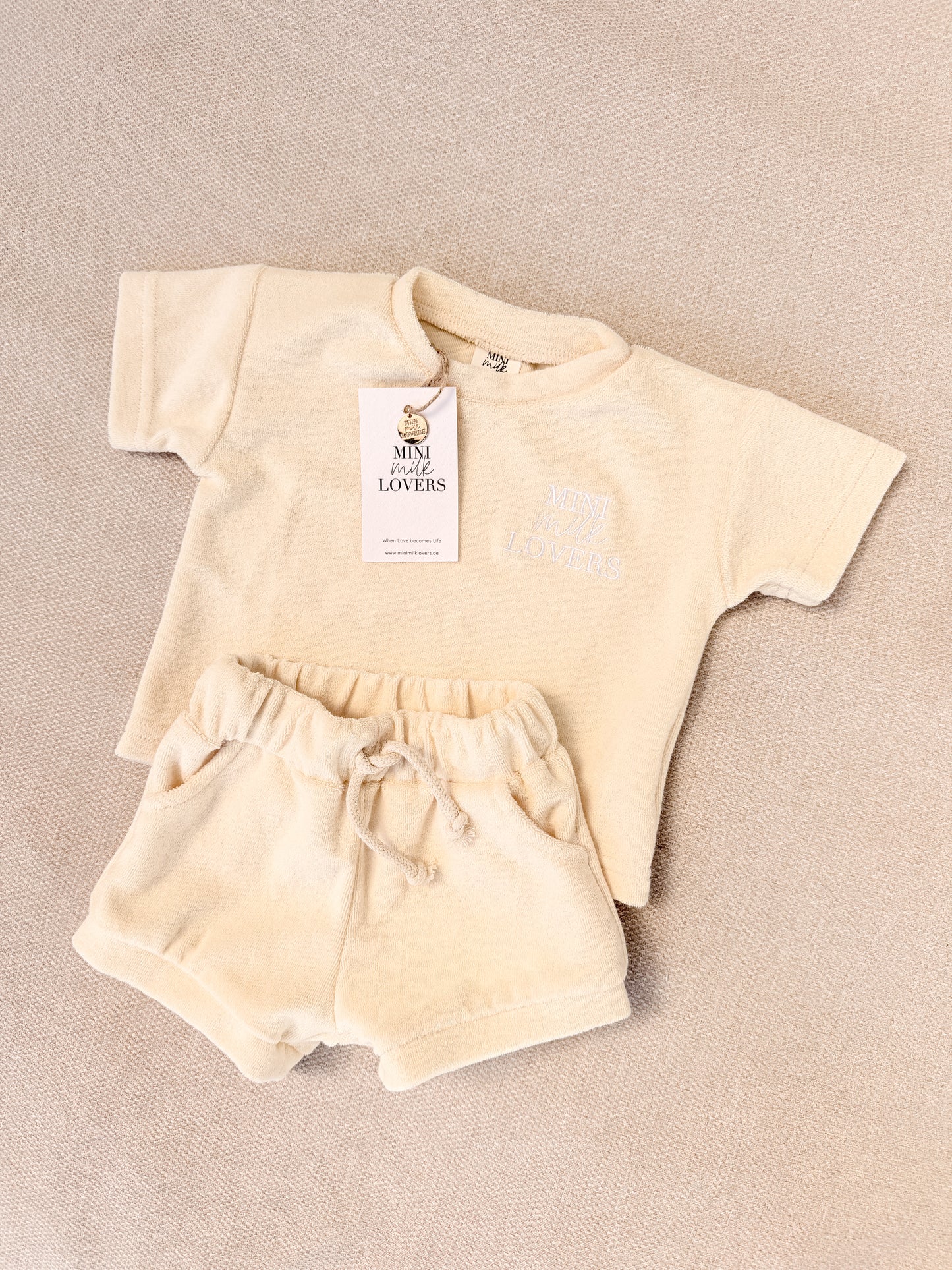 Terry cloth set cream