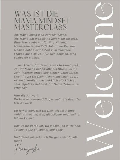 Mama Mindset Masterclass Buch