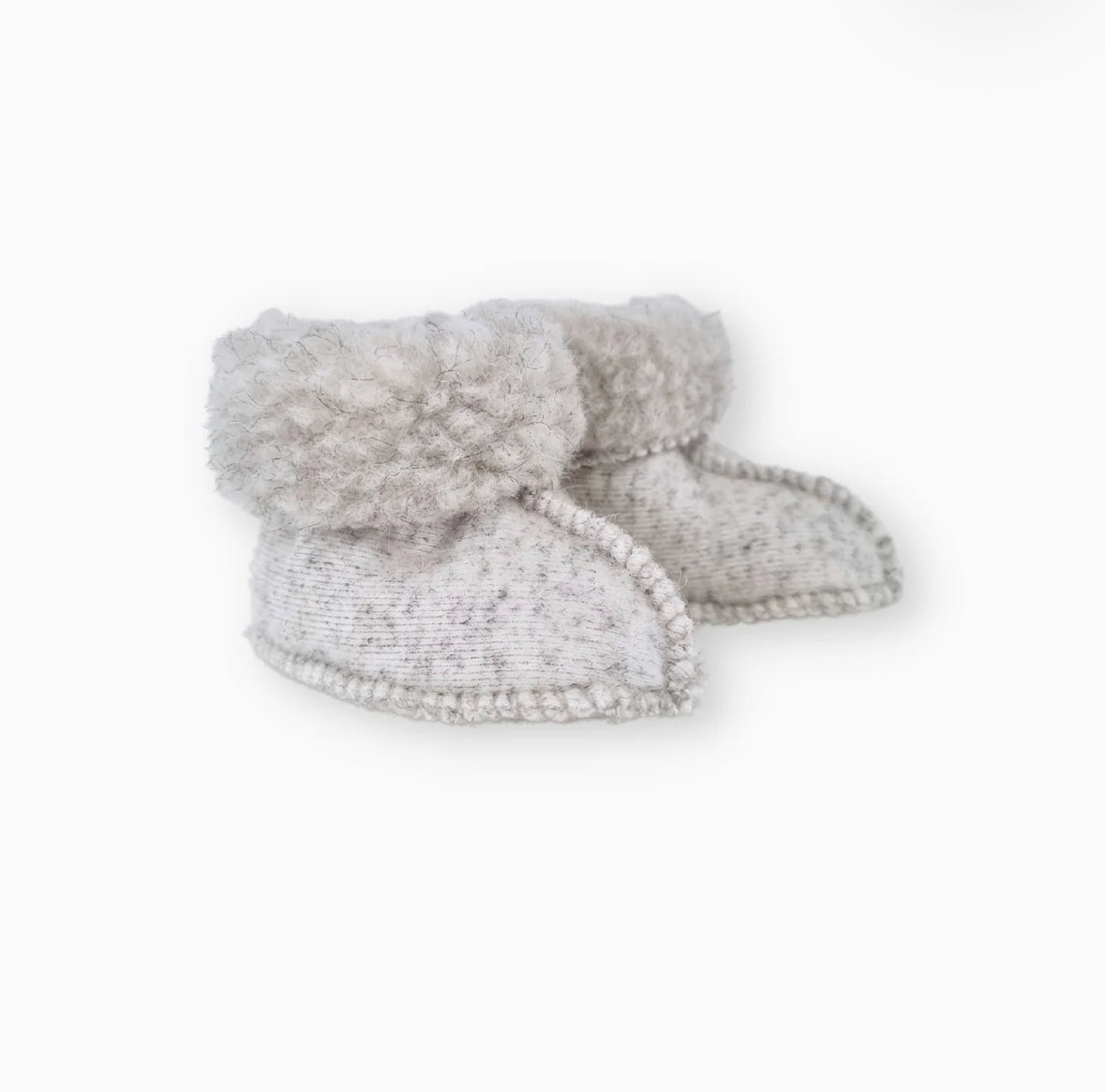 Famvibes Baby Slipper aus Schurwolle - Grau