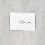 Welcome little Girl - Karte