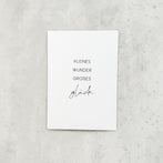 Kleines Wunder, großes Glück - Karte