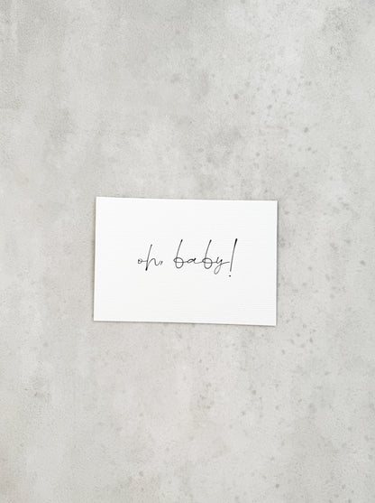 Oh Baby - Karte