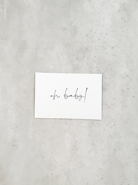 Oh Baby - Karte