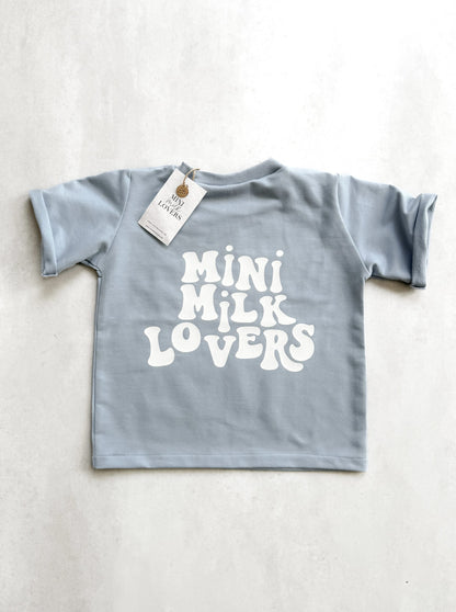 Retro T-Shirt Pastellblau