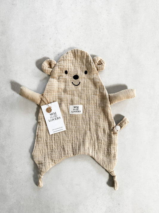 Schnuffeltuch Bär aus Musselin