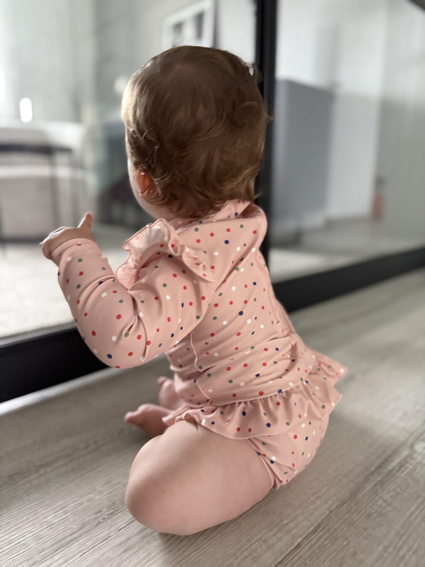 UV Anzug, Badeanzug, Swimsuit Dots Party