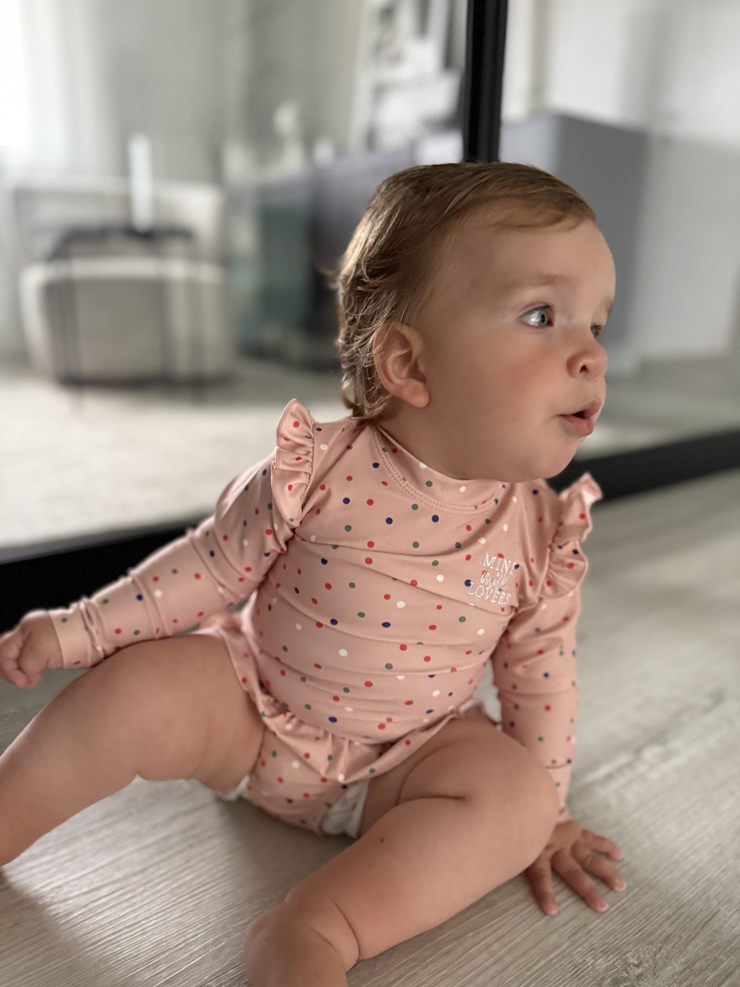 UV Anzug, Badeanzug, Swimsuit Dots Party