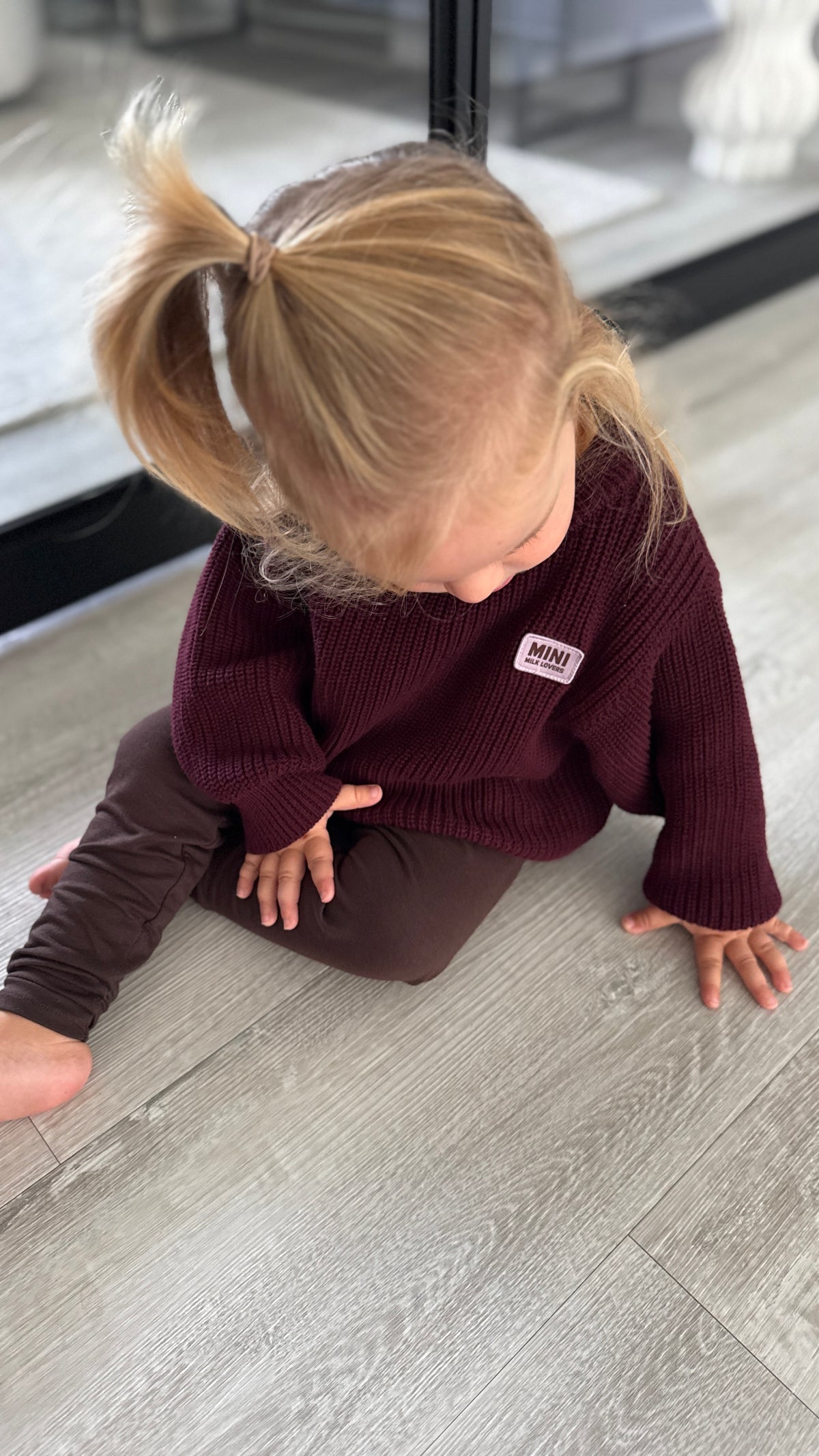 Mommy & Mini BUNDLE, Bio Strickpullover + GRATIS Socken
