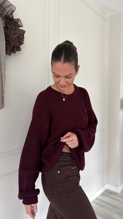 Organic cotton knit sweater for adults (Mommy &amp; Daddy)