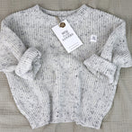 Bio Baumwoll Strickpullover Hellbeige